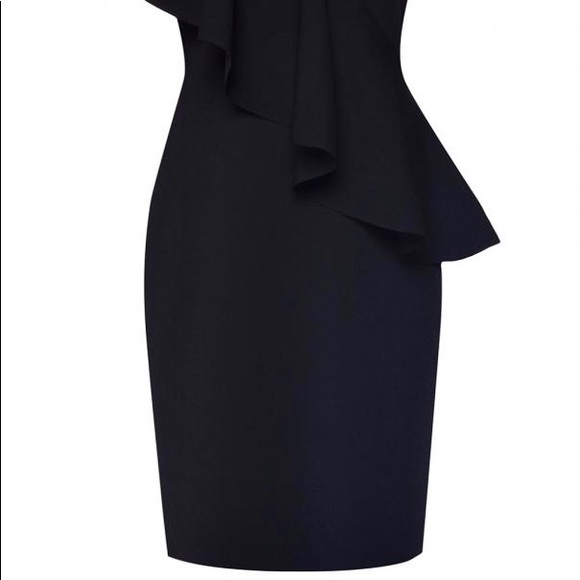 NWT ✨ Diane Von Furstenberg Black Ruffle
Dress - Picture 7 of 9